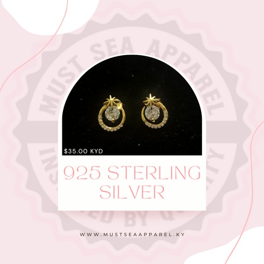 925 STERLING SILVER EARRINGS - GOLD PLATED
