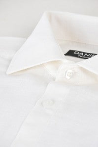 Men's Short sleeve Linen /Cotton - White