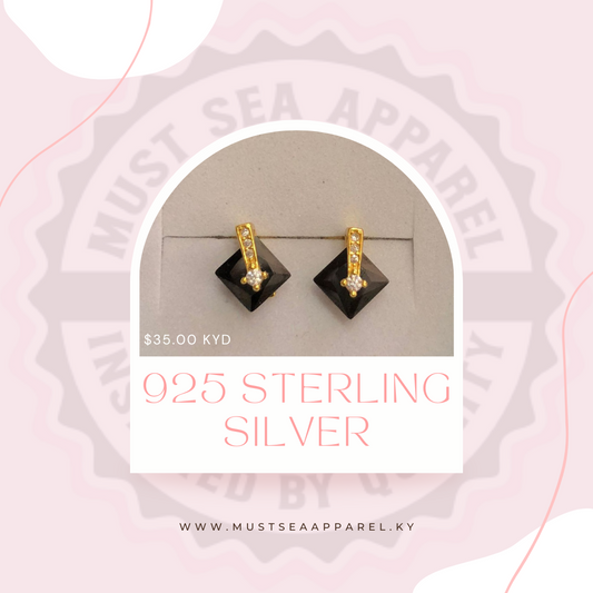 925 STERLING SILVER EARRINGS - GOLD PLATED